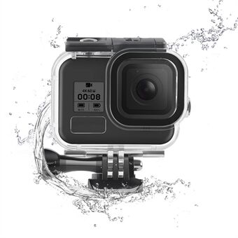 AT1226 60m Underwater Camera Diving Shell Waterproof Protective Housing Case with Metal Button for GoPro Hero 8