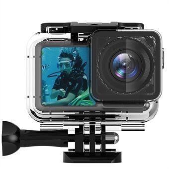 AGDY36 Square Mouth Style Underwater Sports Camera Diving Shell Protective Waterproof Housing Case for DJI Osmo Action - Transparent