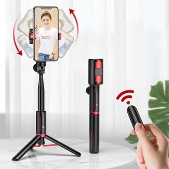 SEAJIC OTH-AB302 Anti-shake Handheld Gimbal Stabilizer Bluetooth Remote Control Selfie Stick Tripod for Phone and Camera