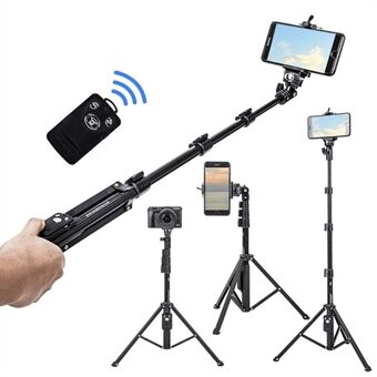 YUNTENG 1388 Wireless Extendable Selfie Stick Monopod with Bluetooth Remote for iOS Android Phone