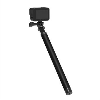 TELESIN TE-MNP-117 1.16m Carbon Fiber Selfie Stick Adjustable Length Monopod with 1/4 Screw Hole for Phone Action Camera