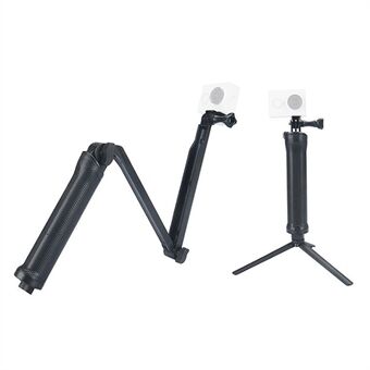 X-119-1 For GoPro 3-Way Foldable Pole Monopod Camera Tripod Stand Holder Extendable Arm Mount