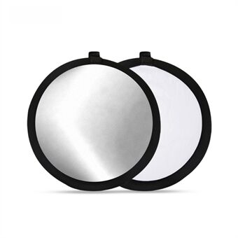 2-in-1 Pocket Reflector Super Portable Tiny Reflector 30cm Collapsible Multi-Disc Photography Light Reflector Diffuser