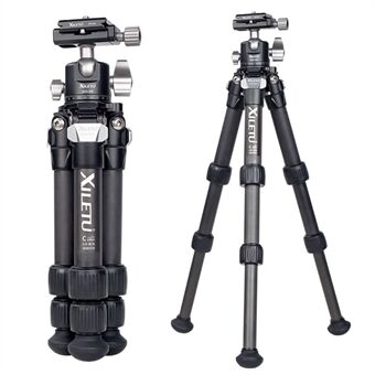 XILETU XLS223C+XG25 Portable Retractable Tripod Holder Stand for DSLR Mirrorless Camera