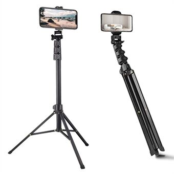 JMARY MT-36 1.7 Meter / 67-inch Live Streaming Phone Tripod Stand 4 Sections Adjustable Video Tripod Camera Stand Holder for Cellphones, Sports Camera, Broadcasting
