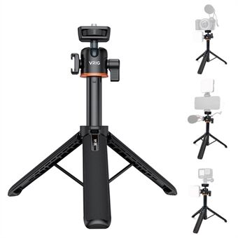 VRIG TP-06 Detachable Tripod Holder Mobile Phone SLR Camera Stand for Outdoor Live Streaming Portable Tripod Stand Support 360-Degree Rotating