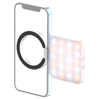 ULANZI LT010 Compatible with MagSafe Smartphone Selfie Flip Light 2700-8000K Dimmable Mini Video Light for iPhone 14 / 13 / 12