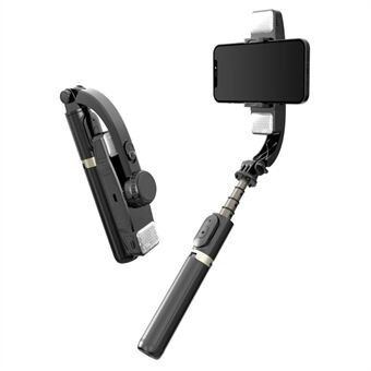 Q08D Automatic Balance Gimbal Stabilizer Mini Extendable Selfie Stick with Fill Light for Video Shooting Selfie Taking