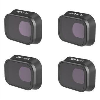 JUNESTAR KB-4IN1(ND) JSR-1663-19 For DJI Mini 3 Pro 4Pcs/Set Aluminum Alloy+Glass ND8+ND16+ND32+ND64 Filters Drone Camera Lens Filter