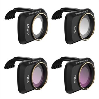 SUNNYLIFE MM-FI9257 4Pcs/Set for DJI Mini SE/Mini 2/Mavic Mini MCUV+CPL+ND4+ND8 Drone Camera Lens Filters Optical Glass Filters