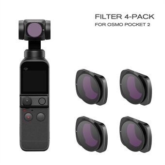 STARTRC Camera Filters Magnetic Lens Set of 4 ND Filters(ND8PL/ND16PL/ND32PL/ND64PL) for DJI OSMO Pocket 2/1