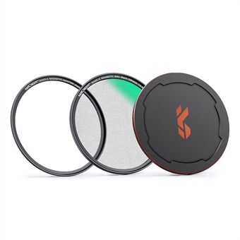K&F CONCEPT SKU.1824 HD Clear Waterproof 82mm Magnetic Black Soft Diffusion 1 / 4 Filter+Magnetic Adapter Ring+Lens Cap for Camera Lens