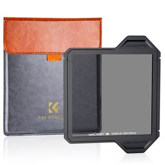 K&F CONCEPT SKU.1872 100x100x2mm Multi-Layer Coating Camera Lens ND8 Filter AGC Optical Glass True Color HD Clear Waterproof Square ND Lens Filter