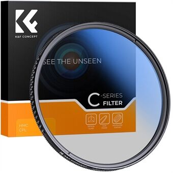 K&F CONCEPT KF01.1442 82mm MC CPL Filter Ultra-thin Optical Glass Round Multi-Layer Coating Design DSLR Camera Lens Accessories