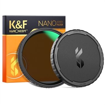 K&F CONCEPT ND2-ND32 Filter Variable ND Filter Lens Neutral Density Variable Multi-Layer Nano-Coated Filter with Lens Cover 82mm