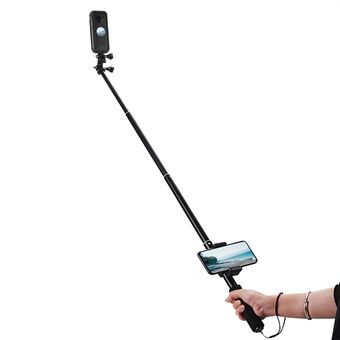 EWB8597+ZZCP5019 Protection Frame Camera Holder + Mobile Phone Selfie Stick for Insta360 ONE X2
