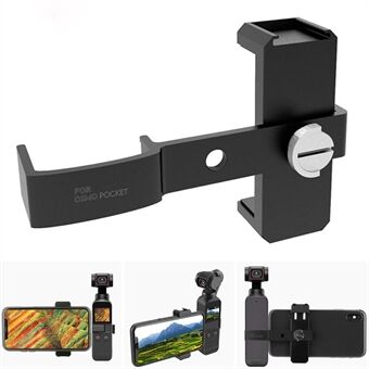 ZZCP5026 Phone Clamp Aluminum Alloy Adjustable Fixing Clip for DJI Osmo Pocket 2