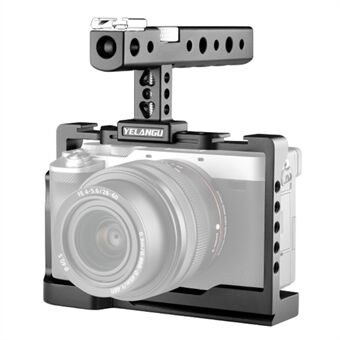 YELANGU C24 Aluminum Alloy Frame Cage Camera Mount Kit with 1/4" 3/8" Adapter for Sony Alpha 7C