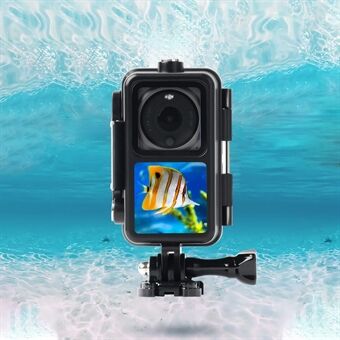 EWB9125 60 Meters Diving Case Camera Waterproof Frame Shell for DJI Action 2 - Black