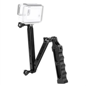 F28068 For GoPro Xiaoyi Yi 3-Section Folding Arm Diving Aluminum Alloy Camera Tripod Stand