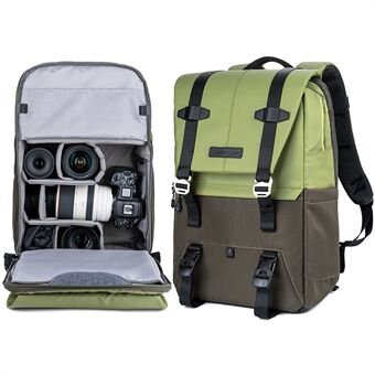 K&F CONCEPT KF13.087AV2 Lightweight Camera Backpack Multifunction Shoulders Bag Waterpoof Large Capacity Rain Cover 15.6 Inch Laptop Backpack