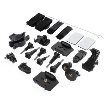 24 in 1 Mounting Accessories Kit for GoPro Hero 4/3+/3/2/1 SJ4000/5000/6000