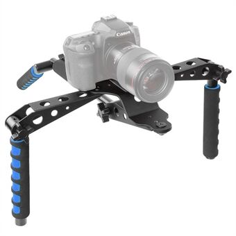 Aluminium Alloy Foldable DSLR Rig Movie Kit Shoulder Mount Support Rig Stabilizer for Canon Nikon Sony etc. DSLR Cameras