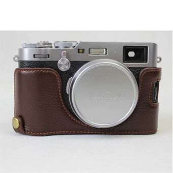 Genuine Leather Half Camera Protection Case Bag for Fujifilm X100F