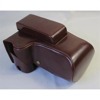 PU Leather Camera Protection Case + Strap + Camera Lens Bag for Nikon P1000