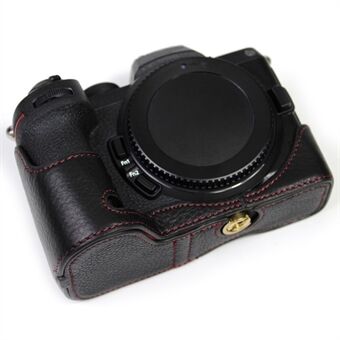 Genuine Leather Camera Bottom Case Protector Half Body Cover with Battery Opening for Nikon Z5/Z6/Z7/Z6II/Z62/Z7II/Z72