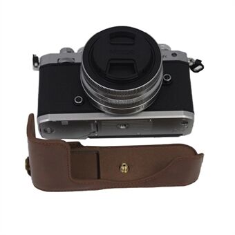 Camera Bag Bottom Case PU Leather Protective Half Body Cover with Battery Opening for Nikon Z fc