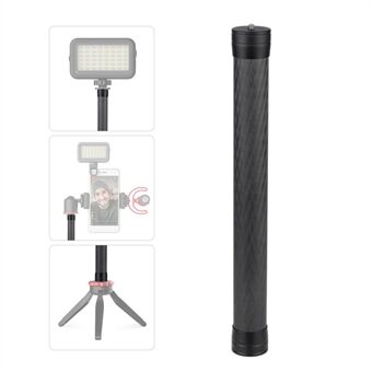 Stabilizer Extension Rod Carbon Fiber Bar Universal Handheld Photography Pole with 1/4 inch Screw and Screw Hole for Gimbal Stabilizer DSLR SLR Cameras