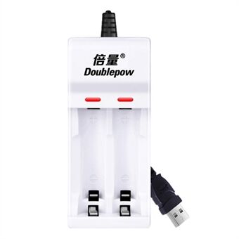 DOUBLEPOW DP-UK21 USB 2-Slot Charger for Rechargeable AA/AAA Ni-CD/Ni-Mh Individual Battery Charger