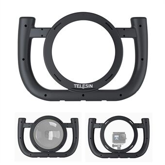 TELESIN GP-DSD-001 For GoPro Dome Port Action Camera Waterproof Housing Handheld Diving Stand Rig Stabilizer