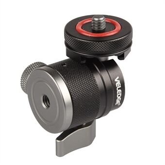 VELEDGE VD-M4 Micro SLR Mount Adapter Mini Metal Ball Gimbal with Cold Shoe, Camera Accessories