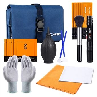 K&F CONCEPT 23-in-1 Camera Cleaning Kits with Air Blower+Cleaning Pen+Cleaning Cloth+Carrying Bag for Camera Lenses  /  Filters  /  Sensor  /  Screen