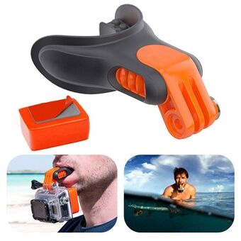 X-311 for GoPro/DJI Osmo Action Sport Camera Surfing Mouth Bite Connector Surf Teeth Brace Holder Mount with Float Block