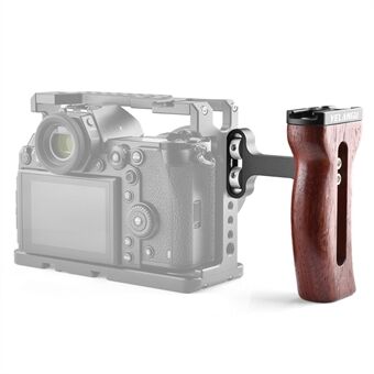 YELANGU A72 Red Rosewood + Aluminum Alloy Wooden Handle Grip Mount Support for Cage Rig
