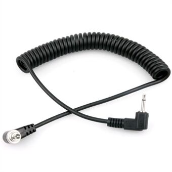 100cm Flash Light Spring Cable PC to 2.5mm Male to Male Sync Cord for Photography Studio Camera Flash Trigger Accessories