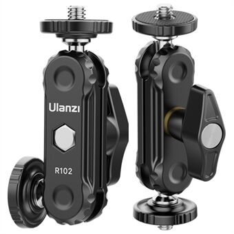 ULANZI R102 2Pcs Double Ball Heads Magic Arm Holder with 1 / 4\'\' Screw Mount for Camera Video Light Monitor Photography Accessories