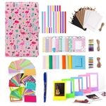 For FujiFilm Instax Mini 12 / 11 / 9 / 8+ / 8 10-in-1 Colorful Bundle Kit Accessories Includes Photo Album, Hang Frames, Border Stickers