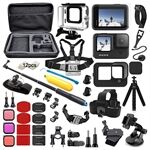 55-in-1 Action Camera Accessories Kit with Waterproof Housing Case, Selfie Stick, Tripod, Screen Protector for GoPro Hero 9 / 10 / 11
