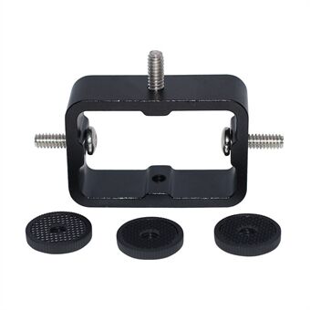 E038 3-Head Cell Phone Mount Adapter Aluminum Alloy Light Action Camera Holder for Tripod, Live Streaming Photography Accessories