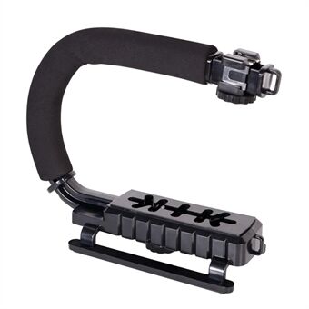 H002 Portable SLR Camera Shooting Sponge Handle ABS Stabilizer U-shape DV Stand Fill Light Mount Bracket