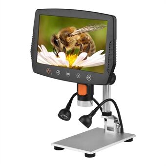 50-1000X 1080P High-Resolution USB Digital Microscope with 9 Inch Large Clear Screen Remote Control for Plant Insect Observation Industrial Circuit Board Detection