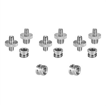 11Pcs 1 / 4"and 3 / 8"Camera Screw Mount Set Converter Threaded Screw Adapter for Camera / Tripod / Monopod / Ballhead