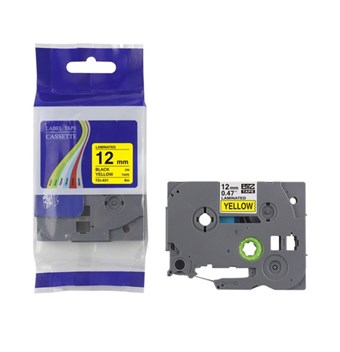 Brother Compatible TZ 231 - Black text White tape 12mm x 8 m