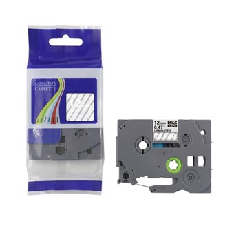 Brother Compatible TZ 231 - Black text White tape 12mm x 8 m