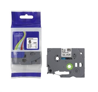 Brother Compatible TZ 231 - Black text White tape 12mm x 8 m