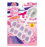 AirPure Fresh Stripes Toilet Gel - Toilet Cleaner - Alternative to Toilet Blocks - Fresh Havens - Fragrance of Fresh Flowers